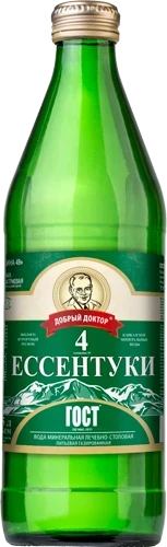 Минеральная вода Ессентуки №4 0.5л стекло оптом 