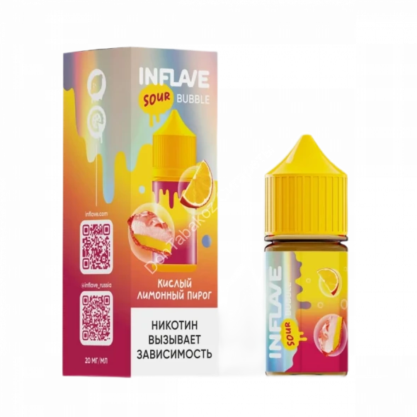 Жидкость для вейпа INFLAVE Лимонный пирог 30 мл оптом         