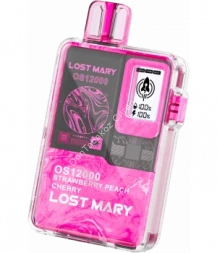 Электронная сигарета Lost Mary OS12000 Клубника персик вишня 20мг ОПТОМ     