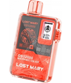 Электронная сигарета Lost Mary OS12000 Арбуз лед 20мг ОПТОМ       