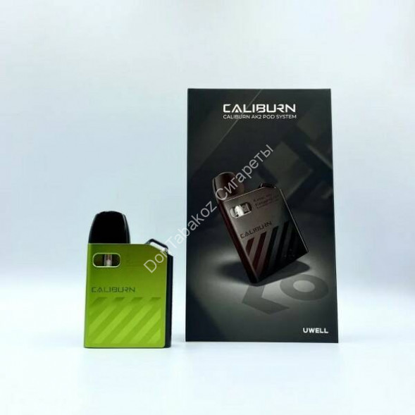 Под система Uwell Caliburn AK2 Pod Kit 520 mAh Gloomy Green (зеленый) оптом 