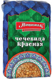 Чечевица красная Националь 450г оптом