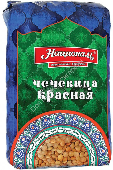 Чечевица красная Националь 450г оптом 
