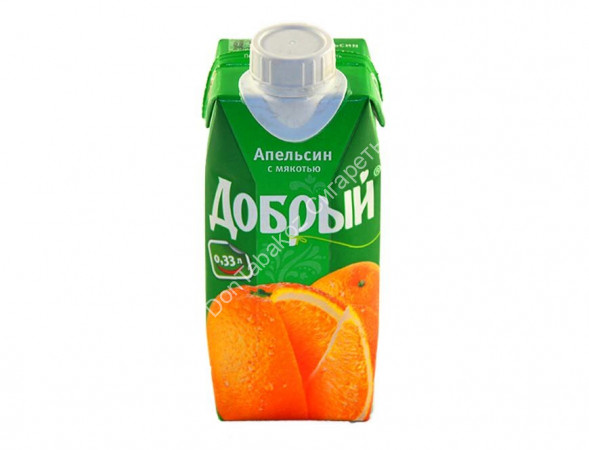 Нектар Добрый апельсин с мякотью 0,33 л оптом 