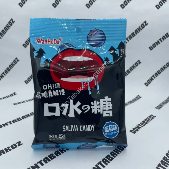 Супер кислые леденцы Ujane Кислая Черника 26 г Оптом 