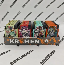 Зажигалка 2 в 1 Турбо и кремень МИКС