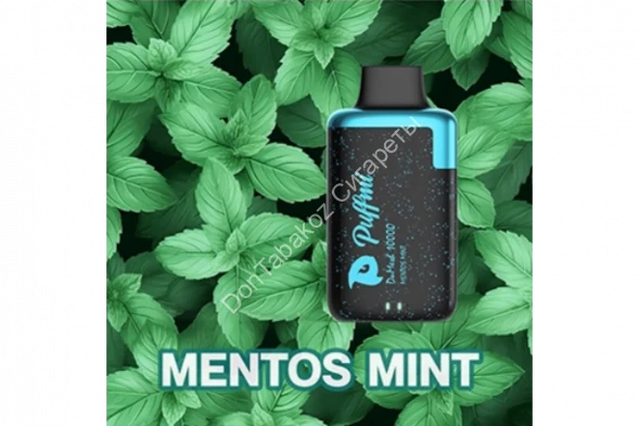 Электронная сигарета Puffmi DURA 10000 Мятный Ментос оптом 