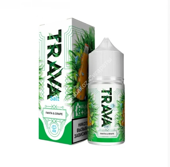 Жидкость для вейпа TRAVA STRONG Фанта с виноградом 30 мл оптом 