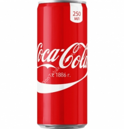 Газированный напиток Coca-Cola 0,25 л оптом