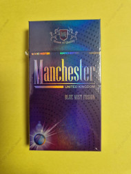 Сигареты Manchester (Манчестер) Blue Mist Fusion Superslims оптом