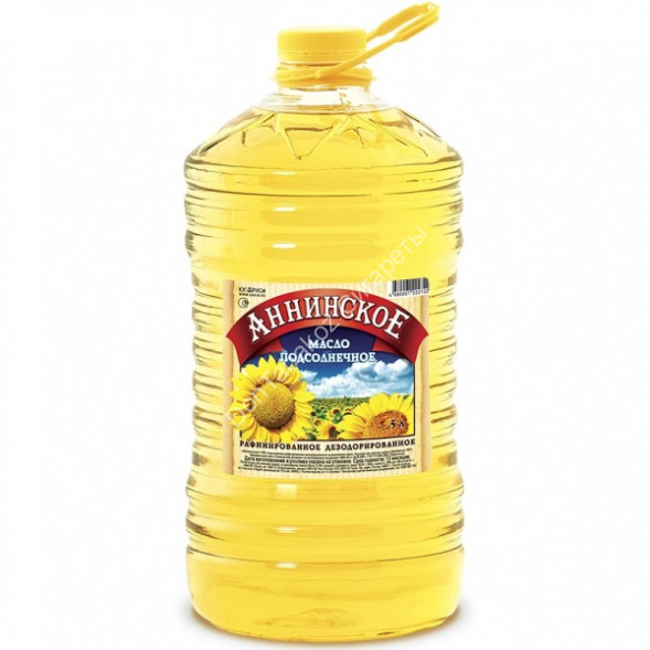 Масло подсолнечное Аннинское 5л оптом 
