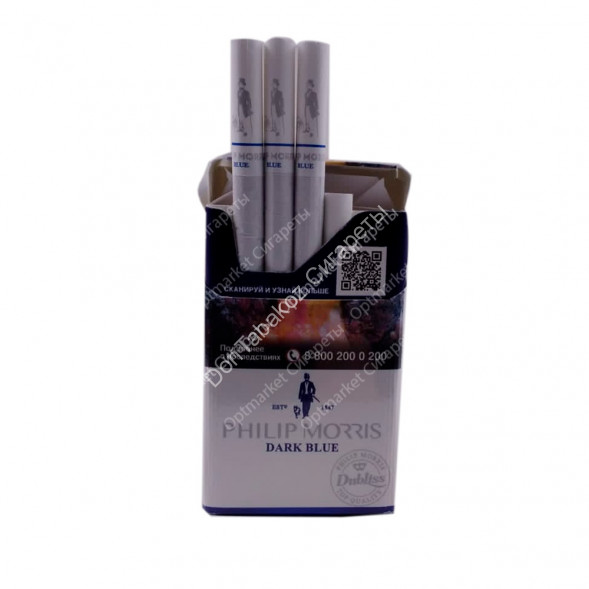 Сигареты PHILIP MORRIS Dark Blue оптом 