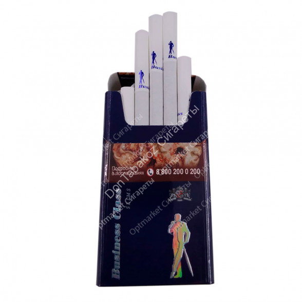 Сигареты Business Class Slims Blue оптом 
