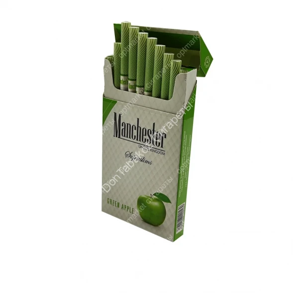 Сигареты Manchester (Манчестер) Green Apple Superslims МИКС 