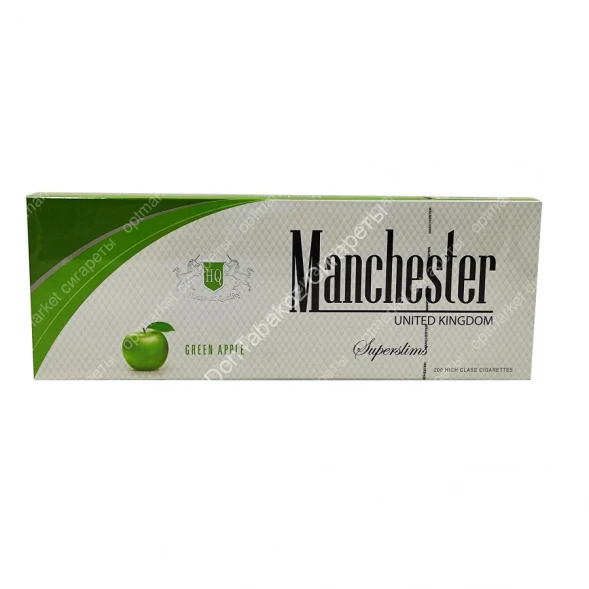 Сигареты Manchester (Манчестер) Green Apple Superslims МИКС 