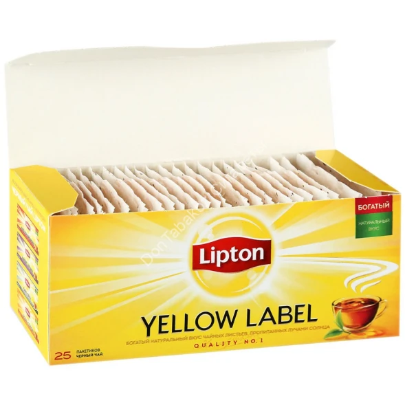 Чай черный Lipton Yellow Label 25 пак оптом 