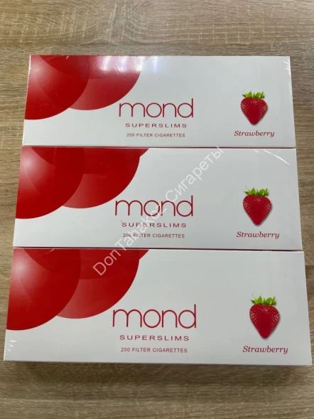 Сигареты Mond Strawberry Superslims (Монд Клубника Суперслимс) МИКС 