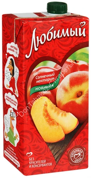 Напиток Любимый солнечный нектарин 0,95 Л оптом 