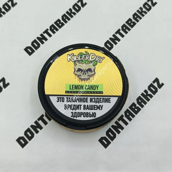 Табак жевательный Killer Dry Lemon Candy (Лимонные леденцы) Strong 10 г оптом 