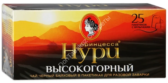 Чай черный Принцесса Нури Высокогорный 25 пак оптом 