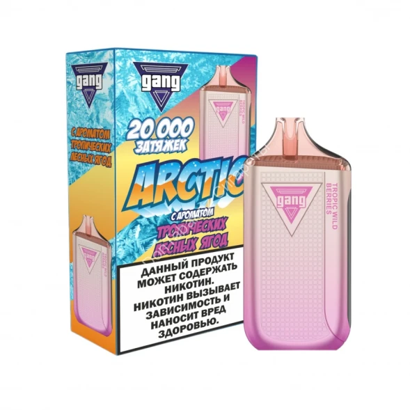 Электронная сигарета GANG ARCTIC 20000 Тропические лесные ягод 20мг ОПТОМ   
