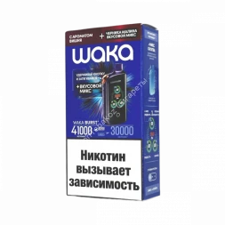 Электронная сигарета WAKA ET BURST 41000 HARD Вишня + черника малина (ОРИГИНАЛ) ОПТОМ   