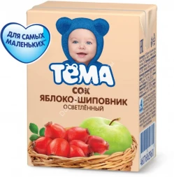 Сок Тема Яблоко-шиповник 0,2 Л оптом