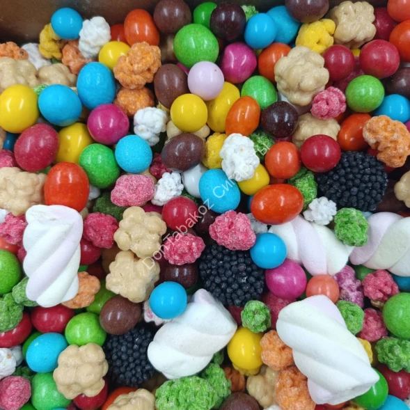 Смесь орехов в глазури и конфет 200г оптом 