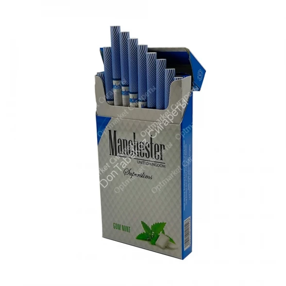 Сигареты Manchester (Манчестер) Gum Mint Superslims оптом 
