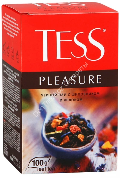 Черный чай Tess Pleasure с шиповником и яблоком оптом 