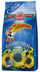 Семечки от Мартина отборные обжаренные с солью 200 г оптом