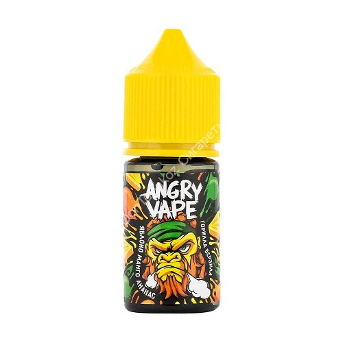 Жидкость для вейпа Angry Vape Яблоко Манго Ананас 30 мл. оптом 