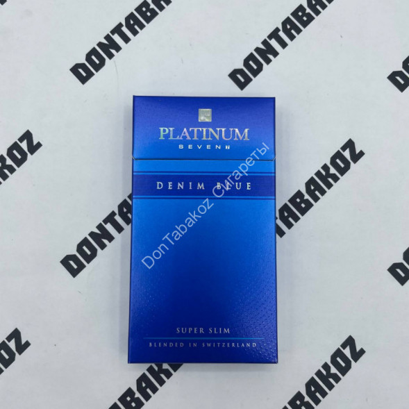 Сигареты Платинум Севен (Platinum Seven) Denim Blue SuperSlim Оптом 