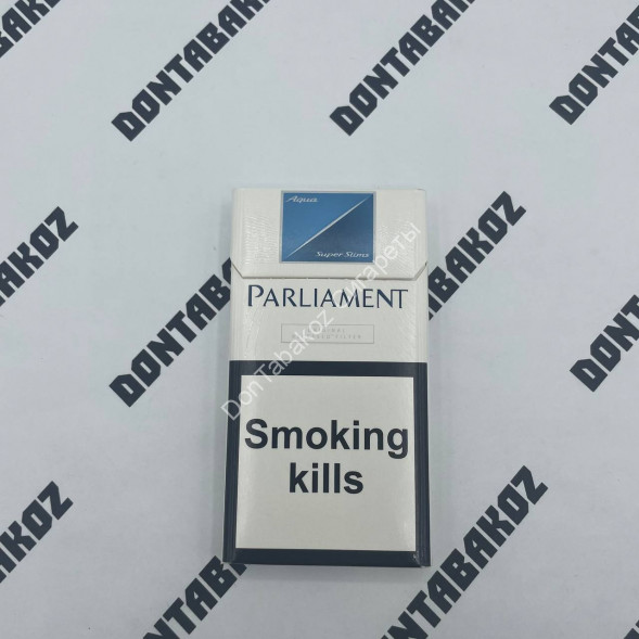 Сигареты Парламент (Parliament) Aqua Super Slims White Оптом 