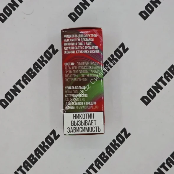 Жидкость Duall Жвачка клубника киви HARD 30мл ОПТОМ           