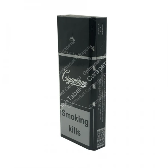 Сигареты Sigarone Black Super Slims оптом 