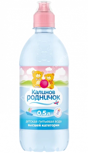 Вода детская питьевая Калинов Родничок негазированная спортивная пробка 0,5 л оптом 