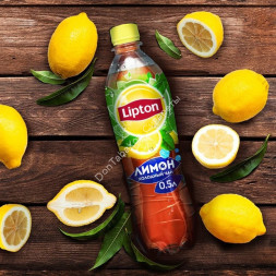 Чай черный Lipton Ice Tea Лимон 0,5 л оптом