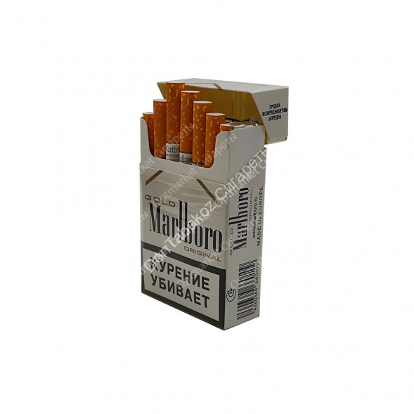 Сигареты Мальборо (Marlboro) Gold квадратная пачка (Россия) оптом 