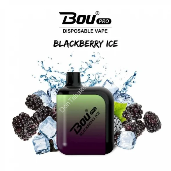 Электронная сигарета Bou pro mini 600 blackberry ice  оптом     