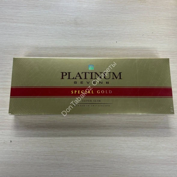 Сигареты Платинум Севен (Platinum Seven) Special Gold Super Slim Оптом 
