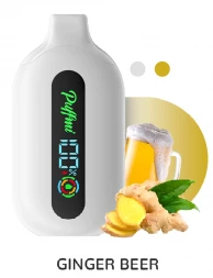 Электронная сигарета  Puffmi Pure Ginger beer - имбирное пиво 12000 затяжек 20мг (2%) оптом