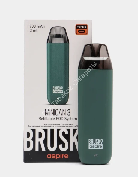 Под система Brusko Minican 3 700 mAh Тёмно зелёный оптом 