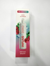 Электронная сигарета INFLAVE ZERО Мятная Вишня 2200 затяжек (без никотина) Оптом  
