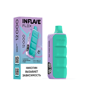 Электронная сигарета Inflave Flex 12000 Мятные лесные ягоды оптом 